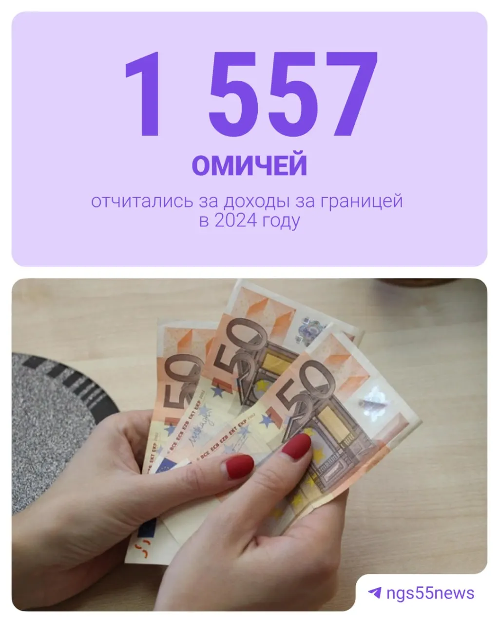 В 2024 году 1557 жителей Омска задекларировали зарубежные доходы — меньше, чем в предыдущие годы. Данных за 2025 год пока нет.