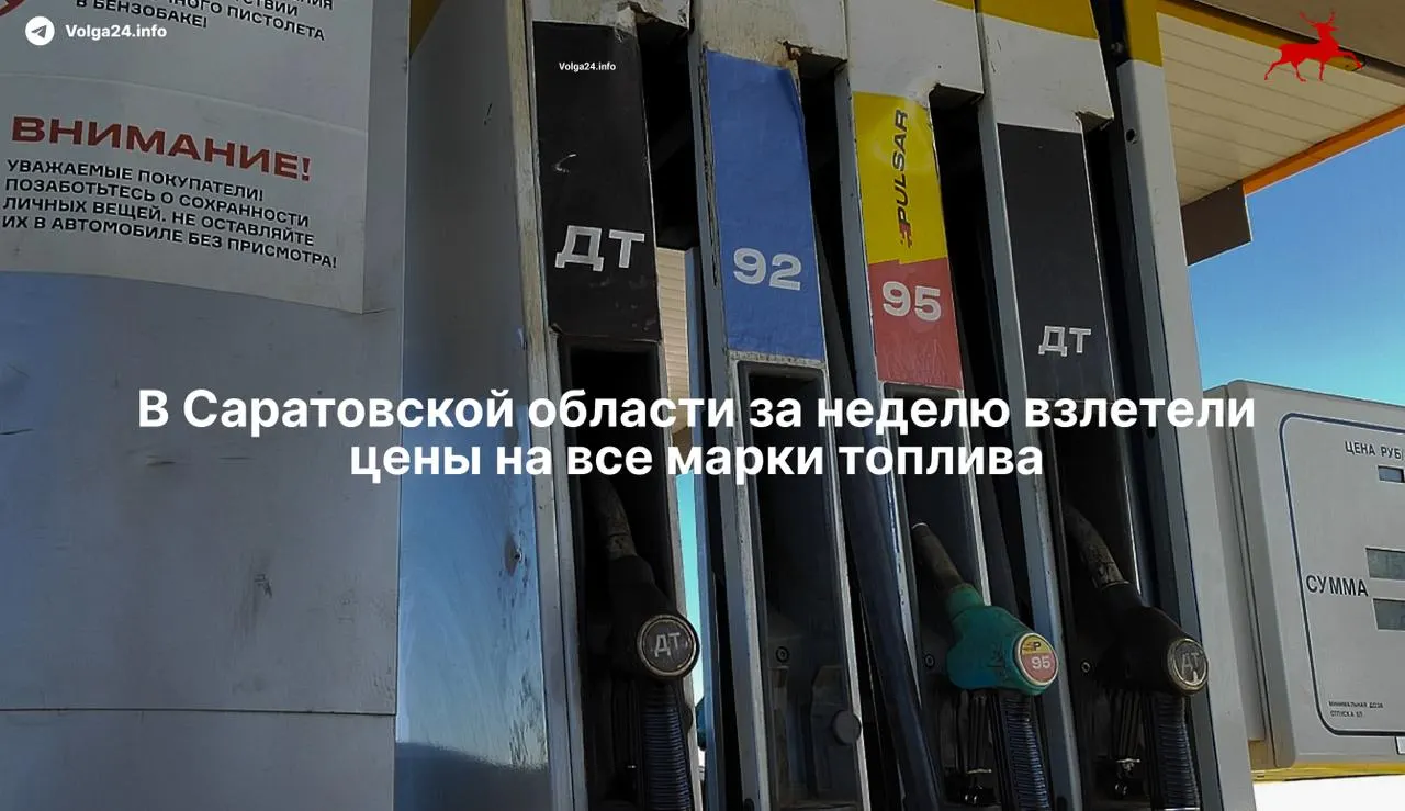 С 26 мая по 1 июня в регионе резко выросли цены на все виды топлива: АИ‑95 прибавил 97 коп., АИ‑98 — 94 коп., дизель — 81 коп. Средняя цена бензина составила 66,14 руб./л.