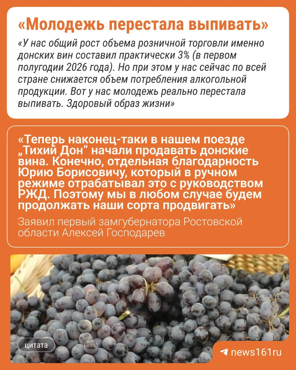 Местные производители Ростовской области увеличили продажи в первом полугодии 2026 года, тогда как в целом по стране спрос на алкоголь снижается — молодёжь реже покупает спиртное.