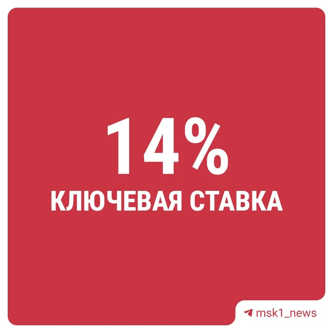 Регулятор в десятый раз подряд понизил ставку — теперь она составляет 14%.