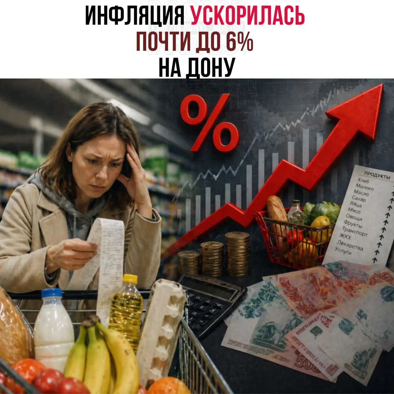 В июне годовая инфляция в Ростовской области приблизилась к 6%. Сильнее всего подорожали топливо, смартфоны, зарубежные поездки и ряд овощей.