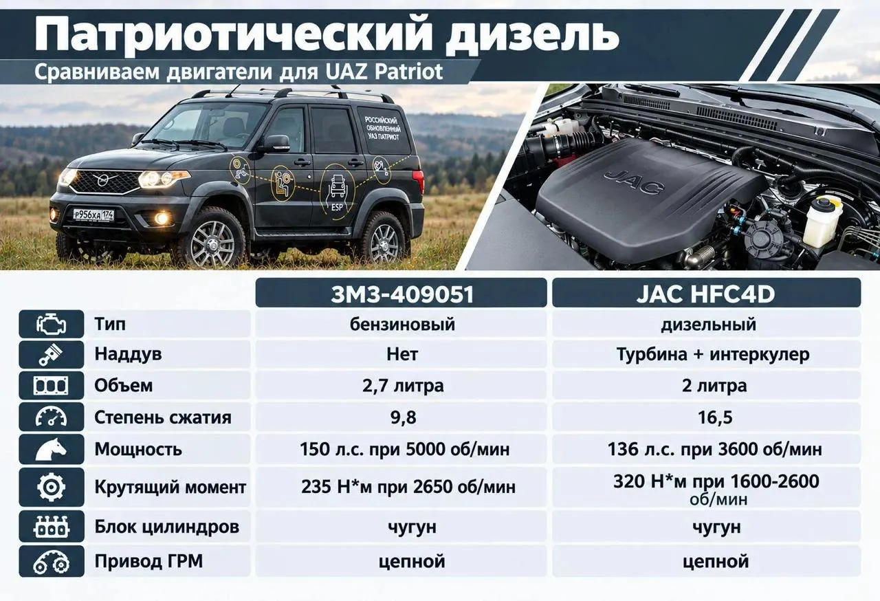Обновленный внедорожник получил турбодизель от JAC, новую коробку передач и ряд опций. Продажи планируются до конца года.